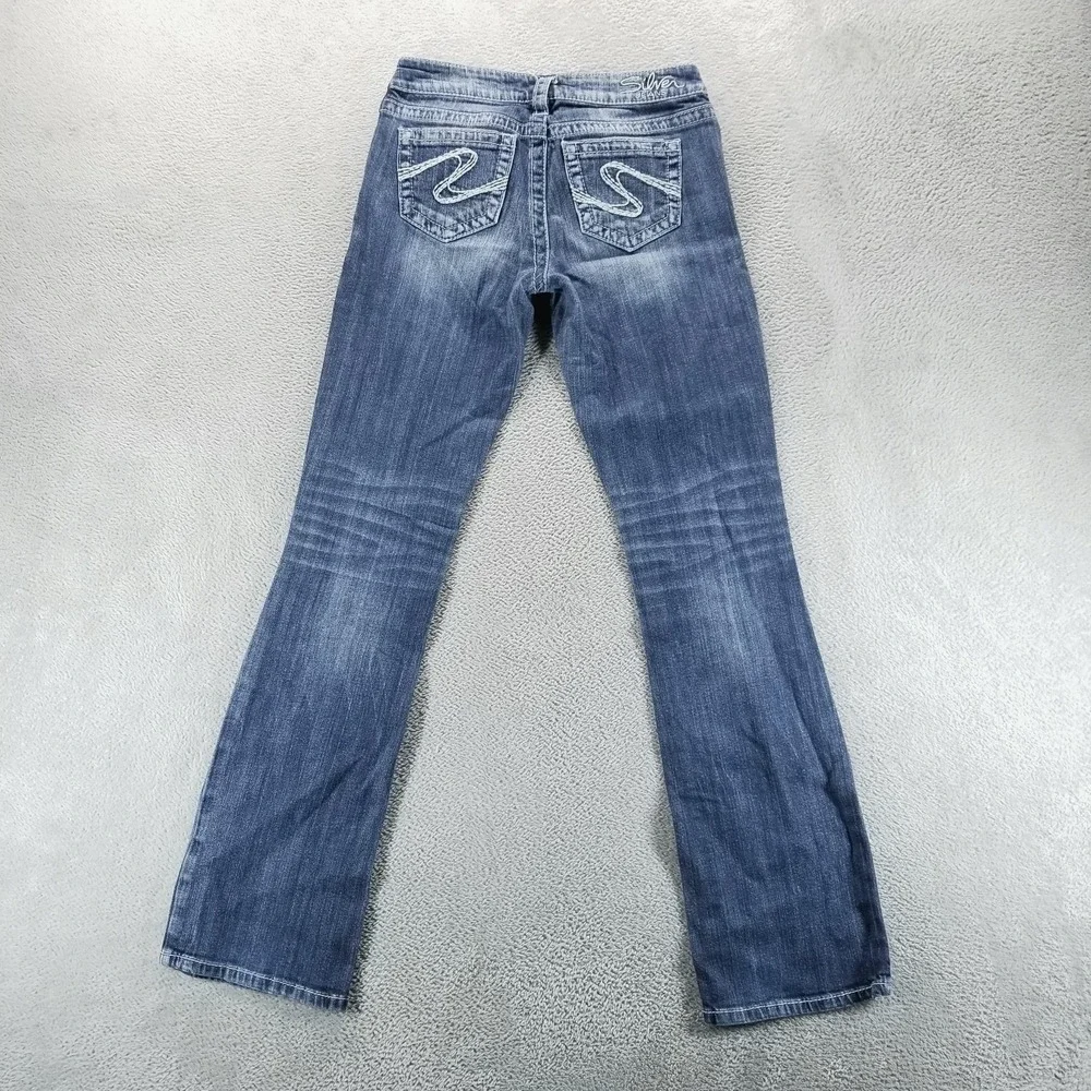 Silver Jeans Womens 26 Blue Aiko Bootcut Low‎ Rise Stretch Y2K Medium Wash